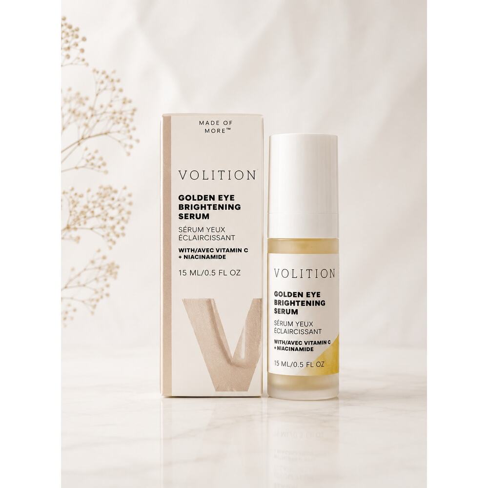 Volition Golden Eye Brightening Serum Vitamin C Niacinamide NWT 0.5oz